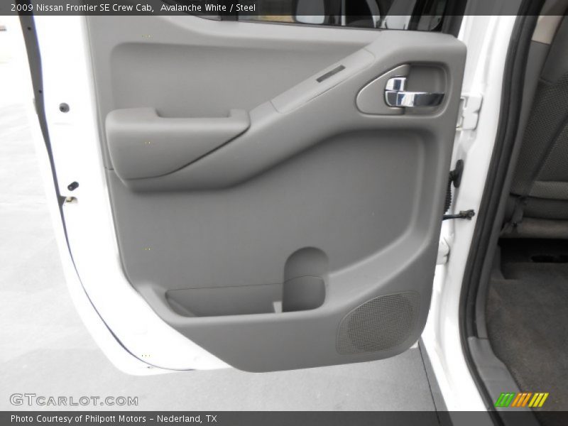 Avalanche White / Steel 2009 Nissan Frontier SE Crew Cab