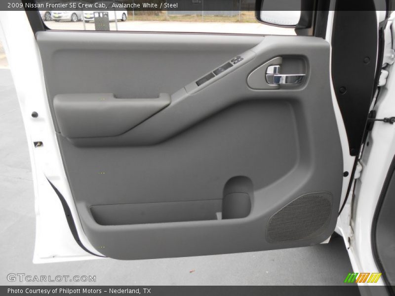 Avalanche White / Steel 2009 Nissan Frontier SE Crew Cab