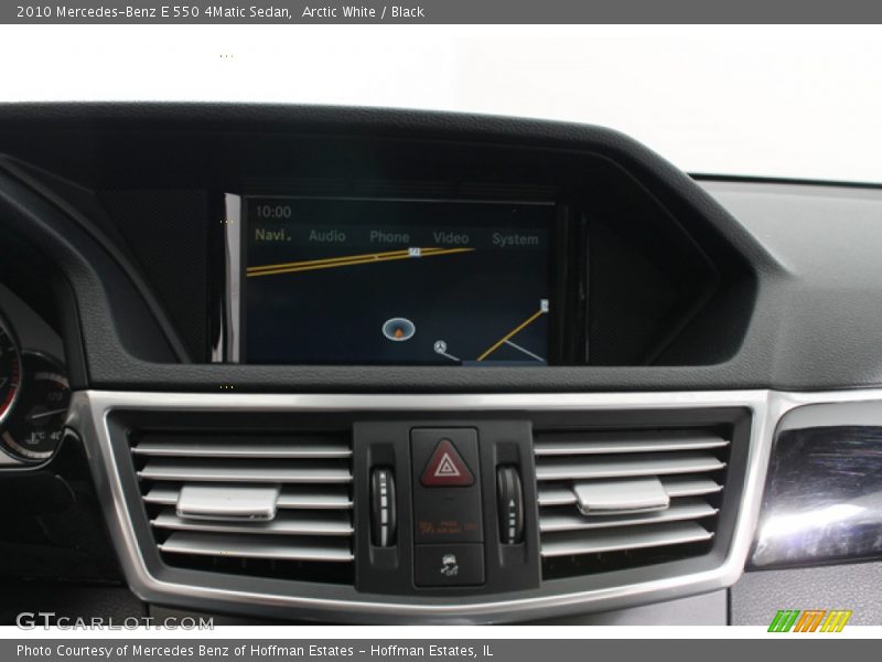 Arctic White / Black 2010 Mercedes-Benz E 550 4Matic Sedan