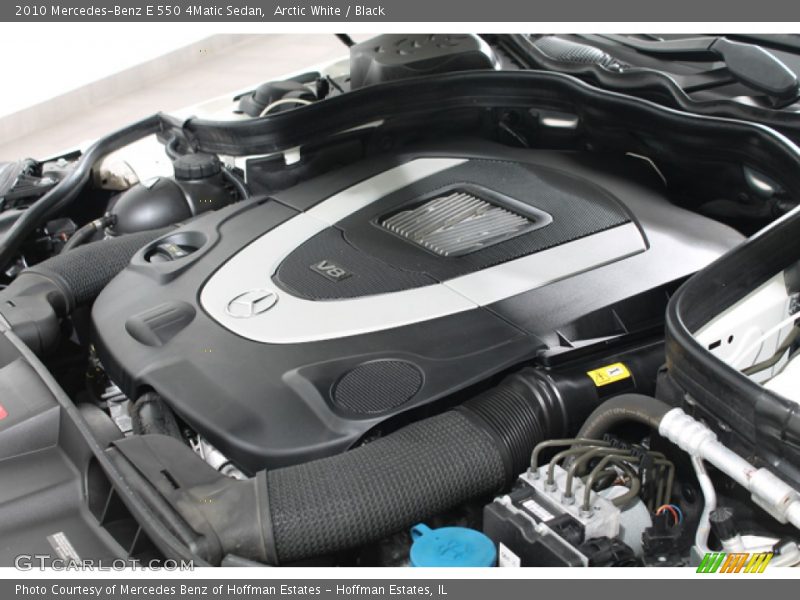 Arctic White / Black 2010 Mercedes-Benz E 550 4Matic Sedan