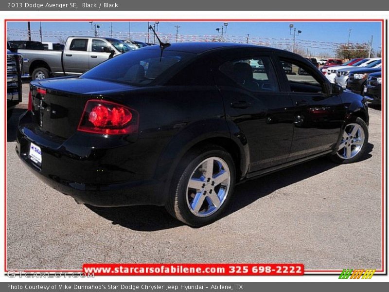 Black / Black 2013 Dodge Avenger SE