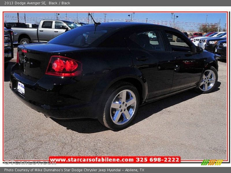 Black / Black 2013 Dodge Avenger SE