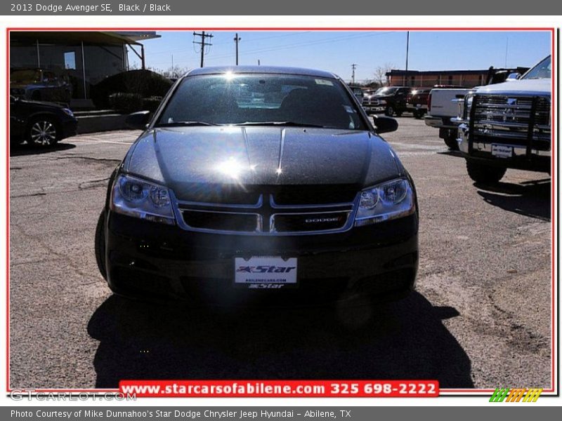 Black / Black 2013 Dodge Avenger SE