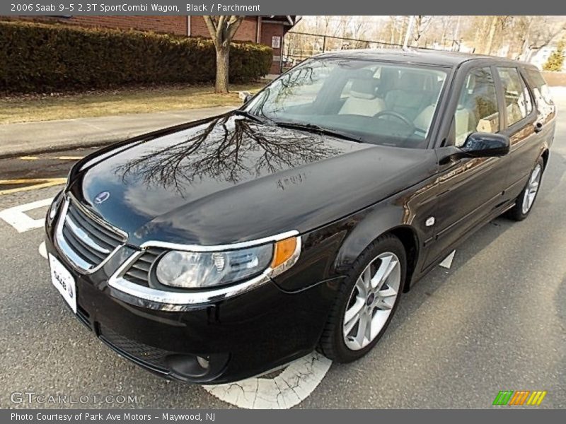 Black / Parchment 2006 Saab 9-5 2.3T SportCombi Wagon