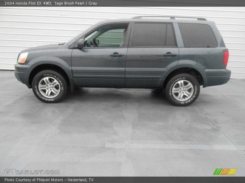 Sage Brush Pearl / Gray 2004 Honda Pilot EX 4WD