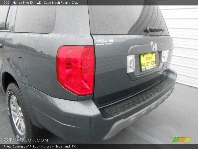 Sage Brush Pearl / Gray 2004 Honda Pilot EX 4WD