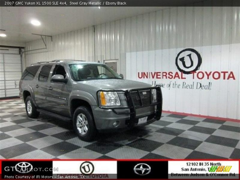 Steel Gray Metallic / Ebony Black 2007 GMC Yukon XL 1500 SLE 4x4