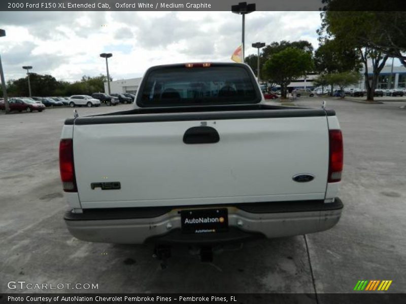 Oxford White / Medium Graphite 2000 Ford F150 XL Extended Cab