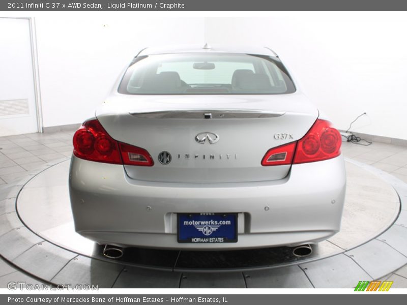 Liquid Platinum / Graphite 2011 Infiniti G 37 x AWD Sedan