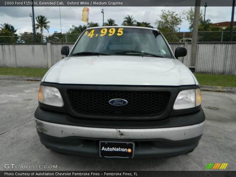 Oxford White / Medium Graphite 2000 Ford F150 XL Extended Cab