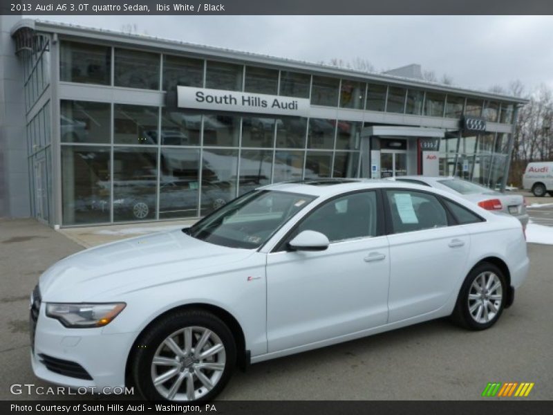 Ibis White / Black 2013 Audi A6 3.0T quattro Sedan