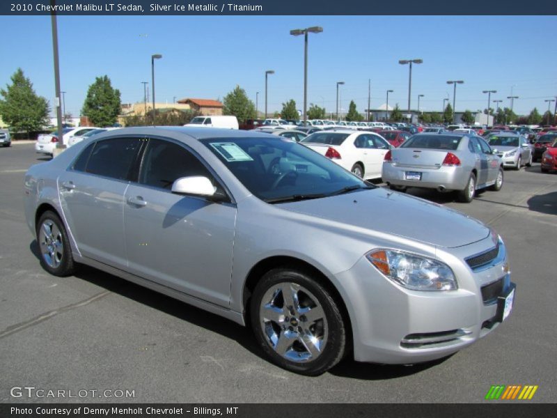 Silver Ice Metallic / Titanium 2010 Chevrolet Malibu LT Sedan