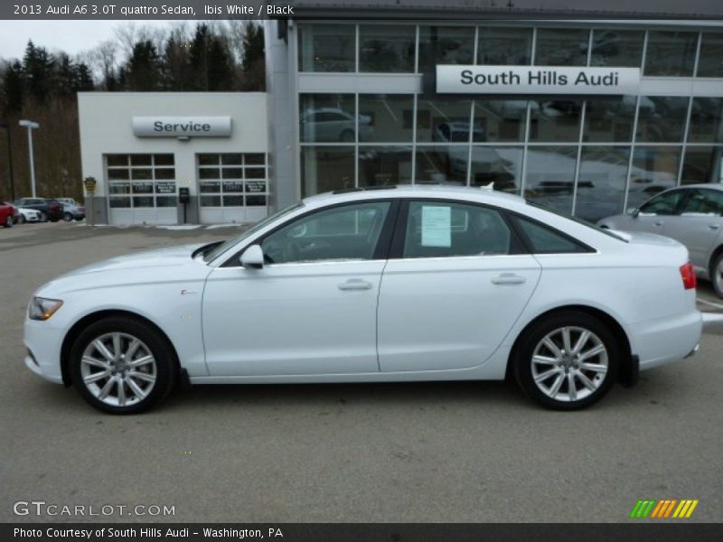Ibis White / Black 2013 Audi A6 3.0T quattro Sedan