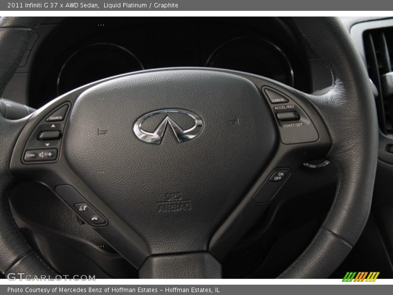 Liquid Platinum / Graphite 2011 Infiniti G 37 x AWD Sedan