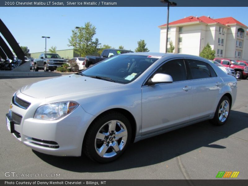 Silver Ice Metallic / Titanium 2010 Chevrolet Malibu LT Sedan