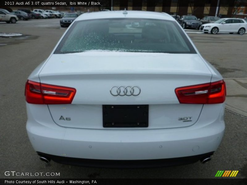 Ibis White / Black 2013 Audi A6 3.0T quattro Sedan