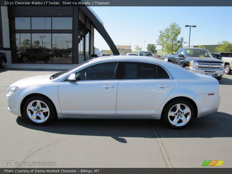 Silver Ice Metallic / Titanium 2010 Chevrolet Malibu LT Sedan