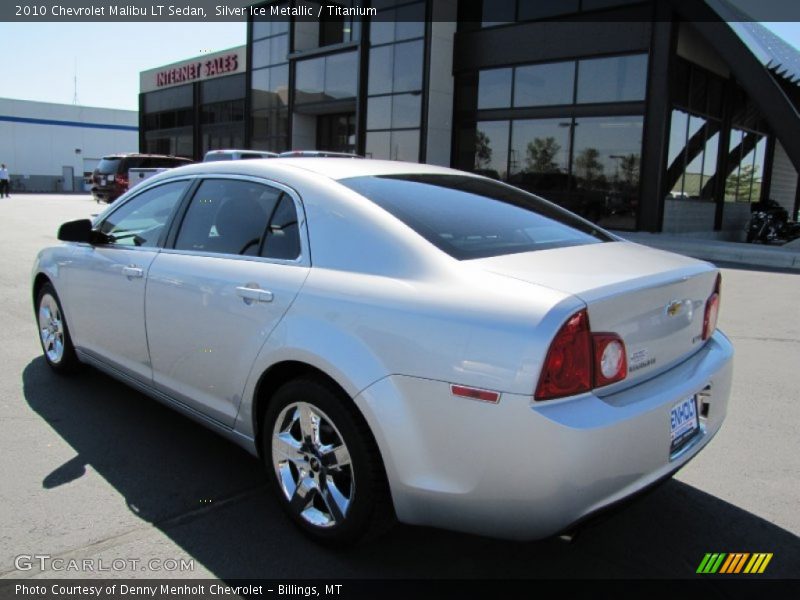 Silver Ice Metallic / Titanium 2010 Chevrolet Malibu LT Sedan