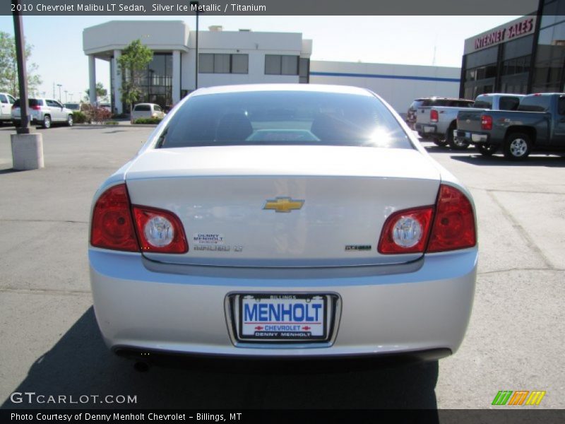 Silver Ice Metallic / Titanium 2010 Chevrolet Malibu LT Sedan