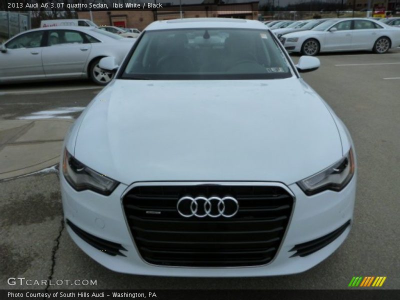 Ibis White / Black 2013 Audi A6 3.0T quattro Sedan