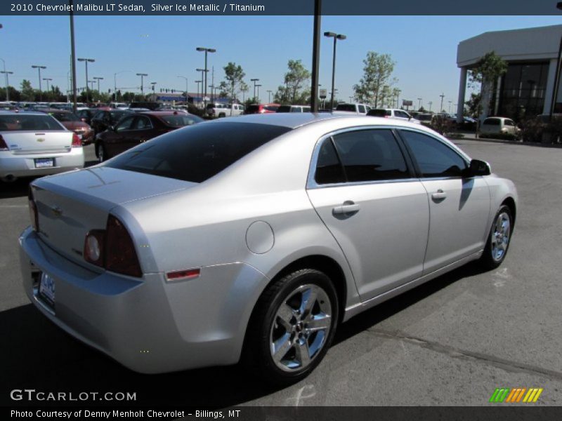 Silver Ice Metallic / Titanium 2010 Chevrolet Malibu LT Sedan