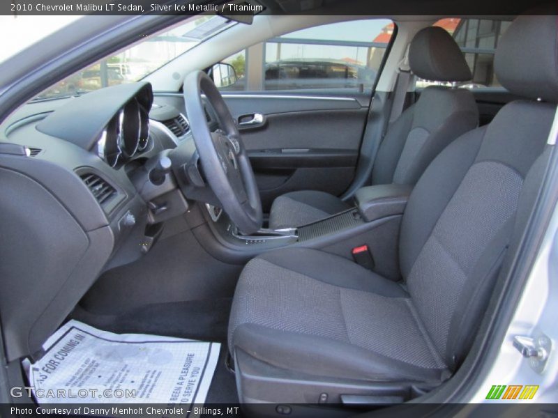 Silver Ice Metallic / Titanium 2010 Chevrolet Malibu LT Sedan