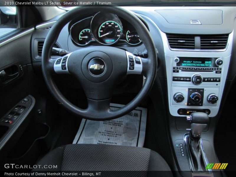 Silver Ice Metallic / Titanium 2010 Chevrolet Malibu LT Sedan