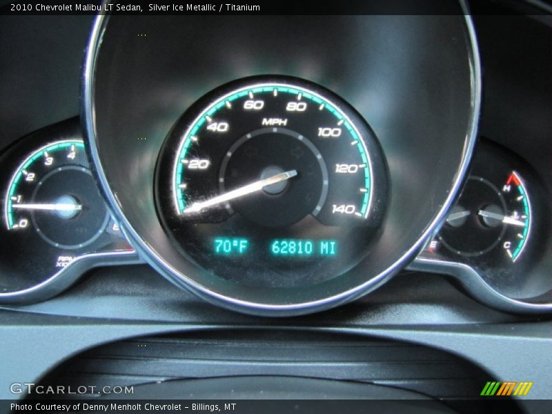 Silver Ice Metallic / Titanium 2010 Chevrolet Malibu LT Sedan