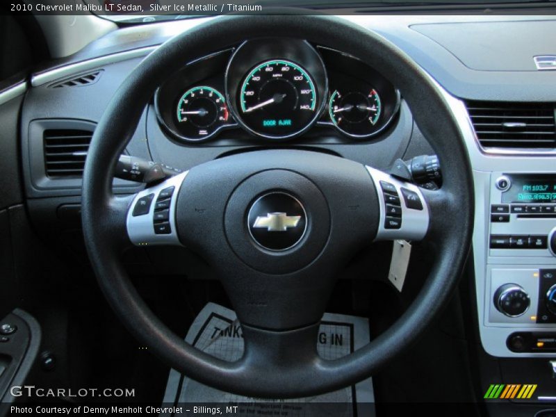 Silver Ice Metallic / Titanium 2010 Chevrolet Malibu LT Sedan