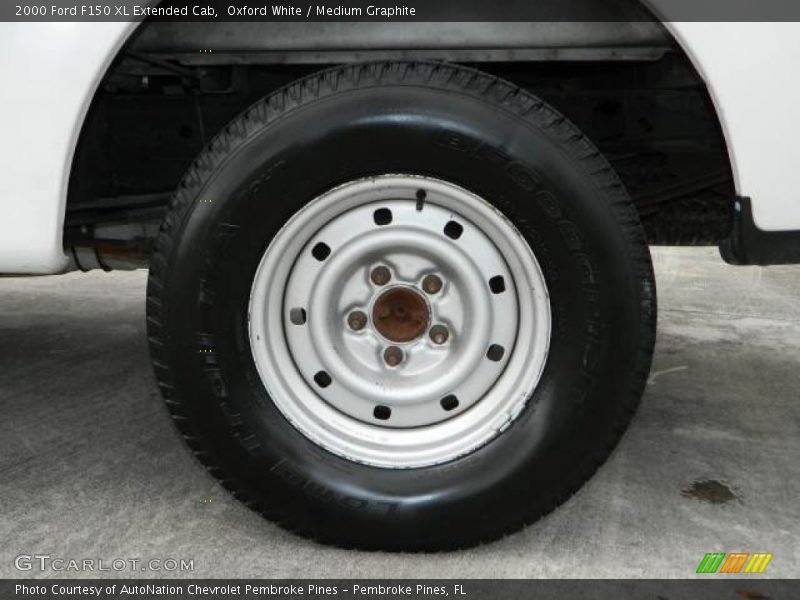 Oxford White / Medium Graphite 2000 Ford F150 XL Extended Cab