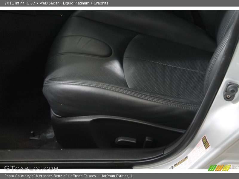 Liquid Platinum / Graphite 2011 Infiniti G 37 x AWD Sedan