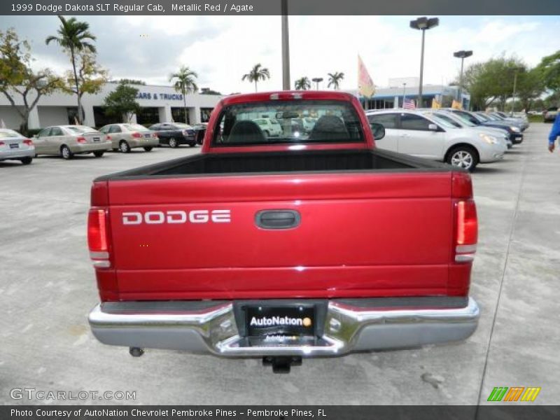 Metallic Red / Agate 1999 Dodge Dakota SLT Regular Cab