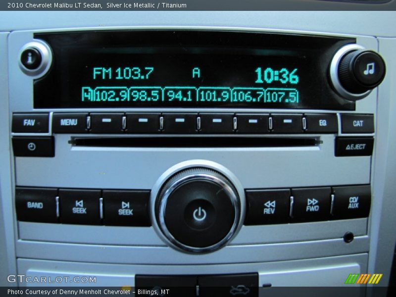 Silver Ice Metallic / Titanium 2010 Chevrolet Malibu LT Sedan