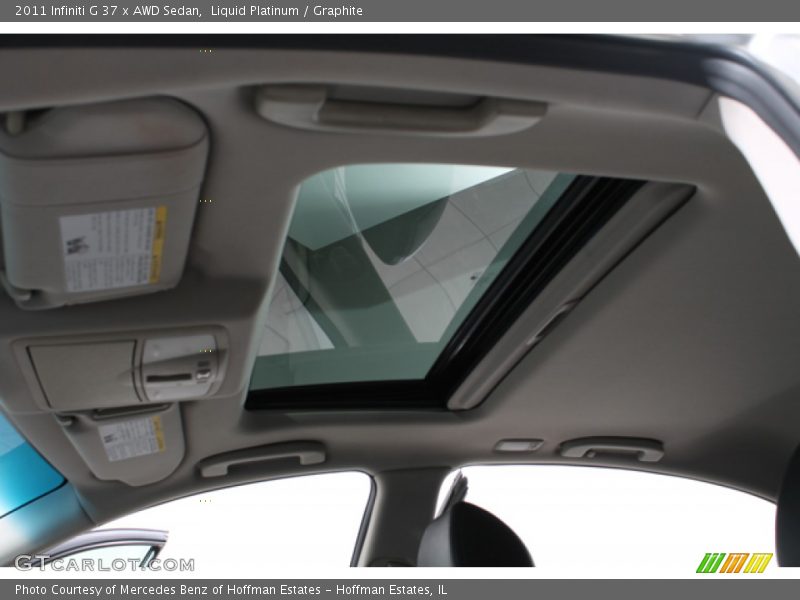Liquid Platinum / Graphite 2011 Infiniti G 37 x AWD Sedan