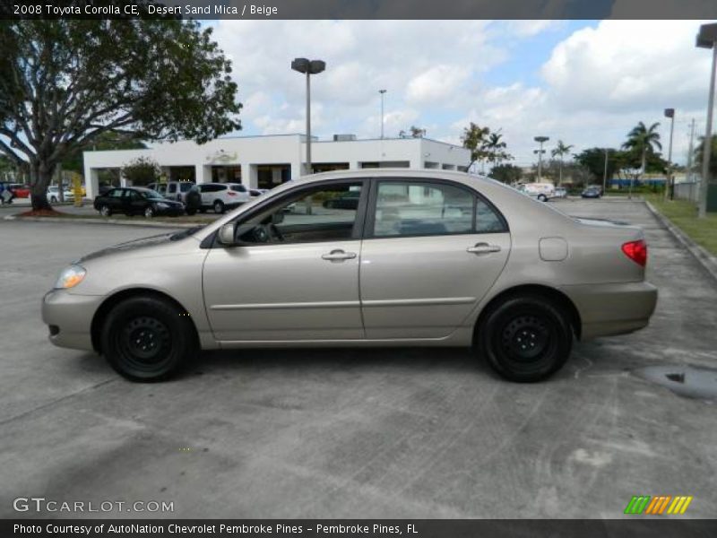 Desert Sand Mica / Beige 2008 Toyota Corolla CE