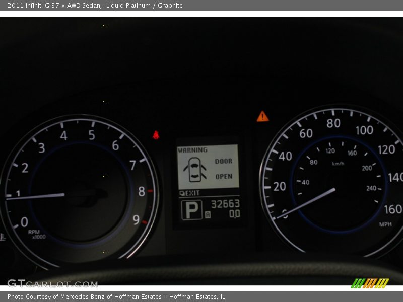 Liquid Platinum / Graphite 2011 Infiniti G 37 x AWD Sedan