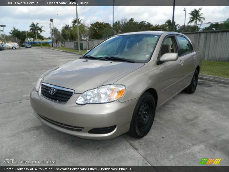 Desert Sand Mica / Beige 2008 Toyota Corolla CE