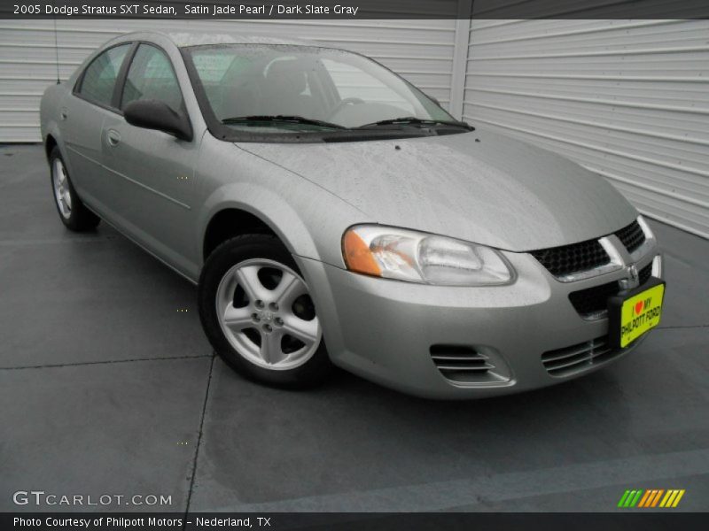 Satin Jade Pearl / Dark Slate Gray 2005 Dodge Stratus SXT Sedan