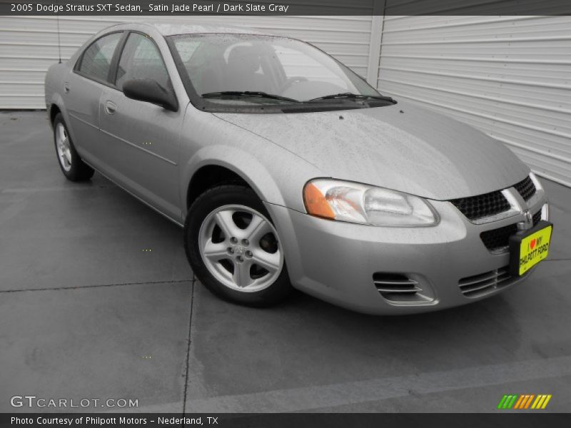 Satin Jade Pearl / Dark Slate Gray 2005 Dodge Stratus SXT Sedan