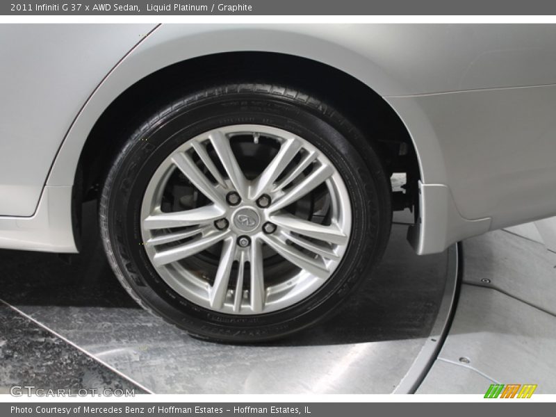 Liquid Platinum / Graphite 2011 Infiniti G 37 x AWD Sedan