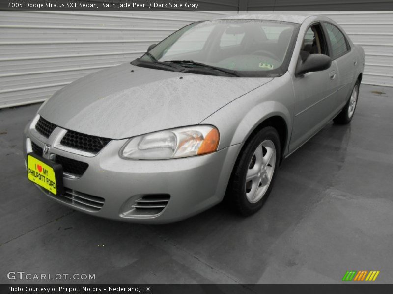 Satin Jade Pearl / Dark Slate Gray 2005 Dodge Stratus SXT Sedan