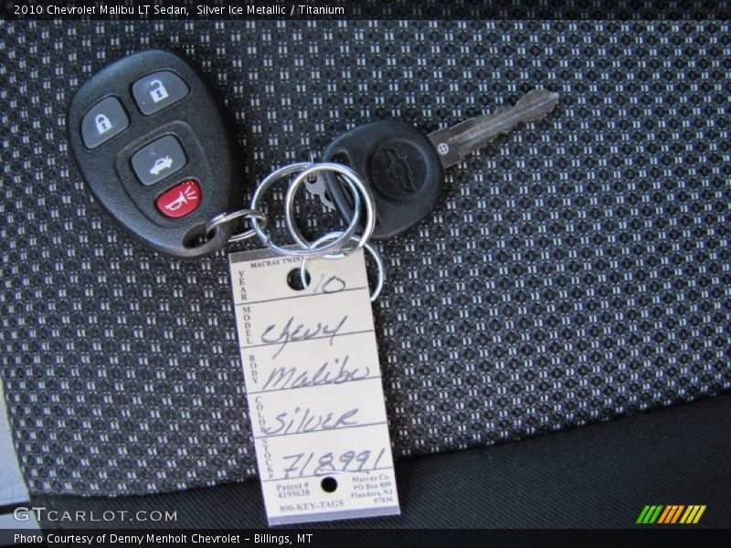 Silver Ice Metallic / Titanium 2010 Chevrolet Malibu LT Sedan