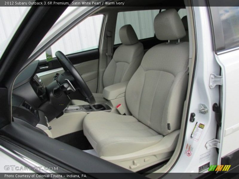 Front Seat of 2012 Outback 3.6R Premium