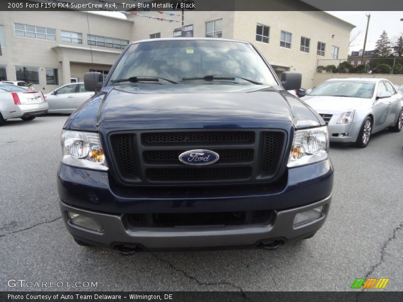 True Blue Metallic / Black 2005 Ford F150 FX4 SuperCrew 4x4