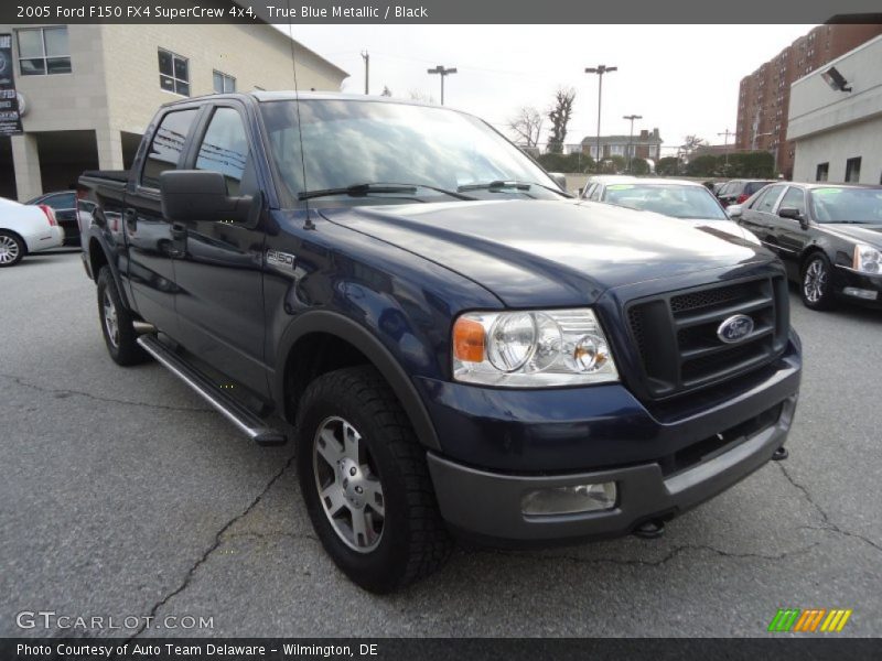 True Blue Metallic / Black 2005 Ford F150 FX4 SuperCrew 4x4