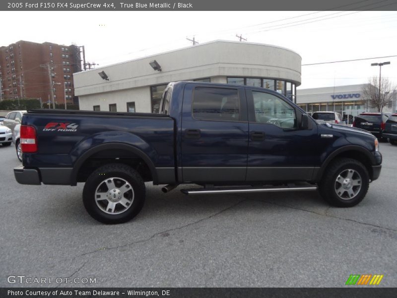 True Blue Metallic / Black 2005 Ford F150 FX4 SuperCrew 4x4