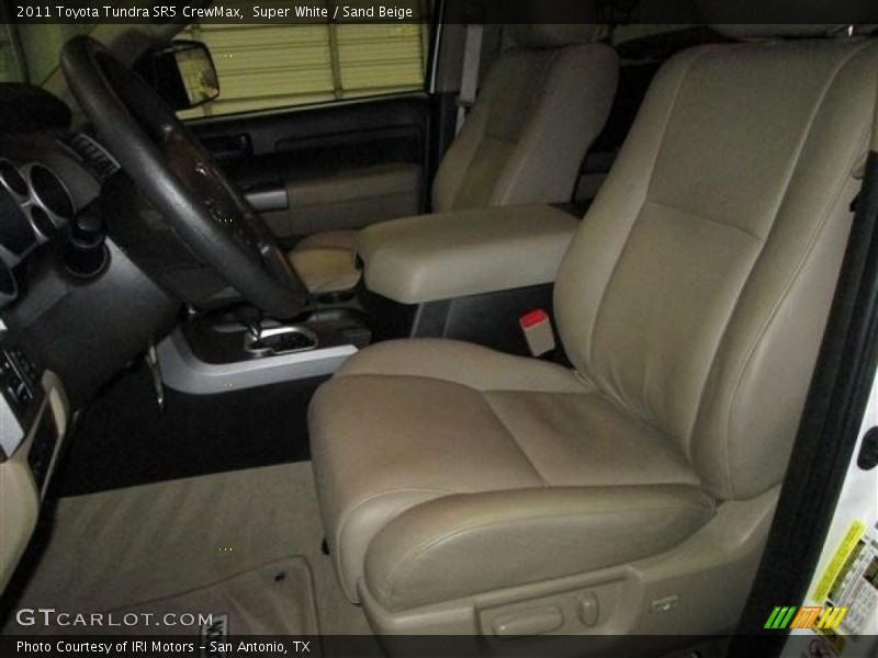 Super White / Sand Beige 2011 Toyota Tundra SR5 CrewMax