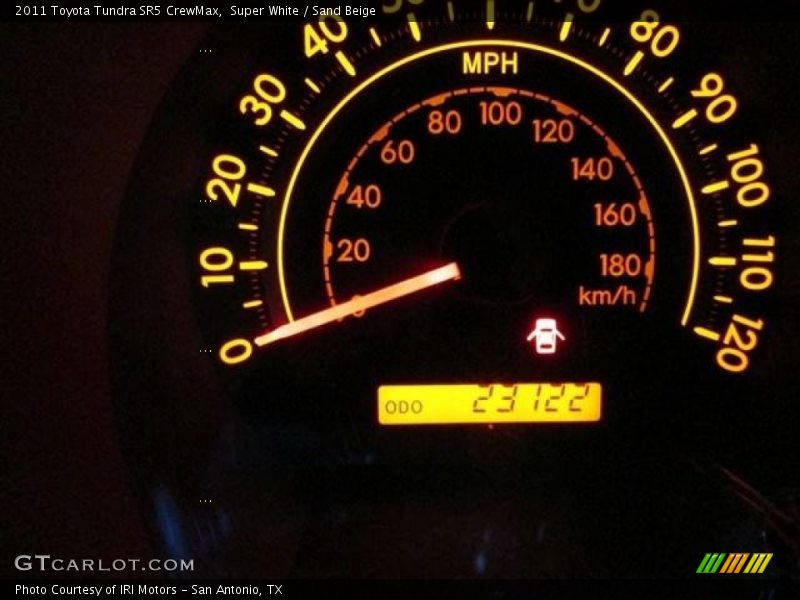 Super White / Sand Beige 2011 Toyota Tundra SR5 CrewMax