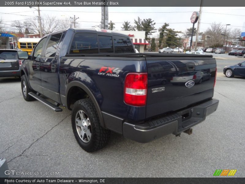 True Blue Metallic / Black 2005 Ford F150 FX4 SuperCrew 4x4