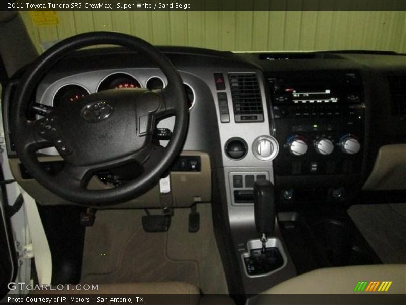 Super White / Sand Beige 2011 Toyota Tundra SR5 CrewMax